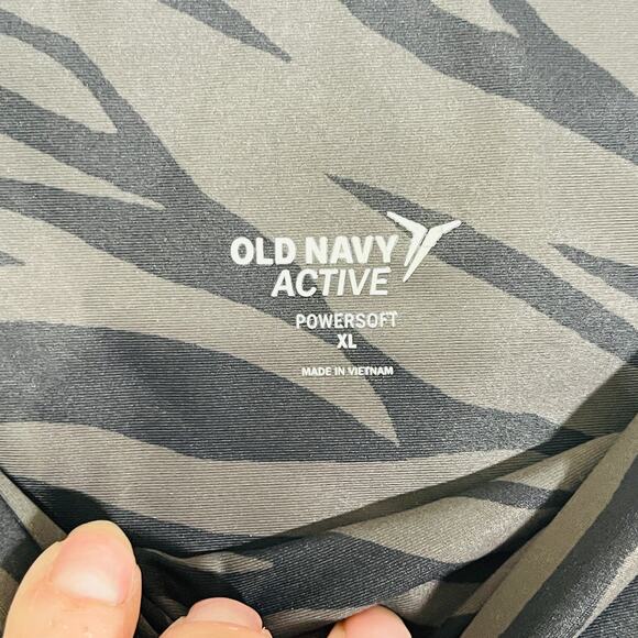 Old Navy Active Leggings Capri Length Womens XL Powersoft Pockets Gray - Picture 5 of 7